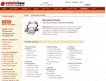 Tablet Screenshot of forum.websitegear.com