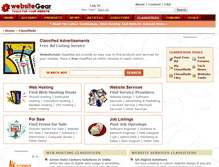 Tablet Screenshot of classifieds.websitegear.com